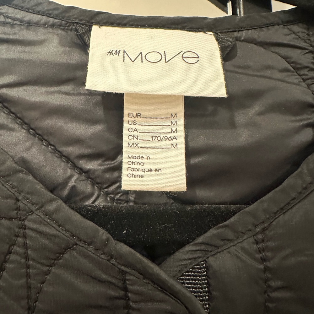 Quilted Circle-Pattern Long Jacket - Black - image 2